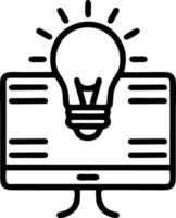 Idea solution icon symbol vector image. Illustration of the creative innovation concept design. EPS 10