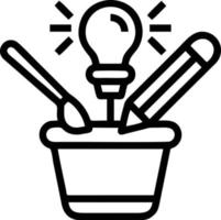 Idea solution icon symbol vector image. Illustration of the creative innovation concept design. EPS 10