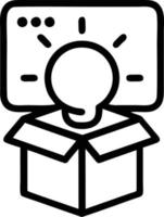 Idea solution icon symbol vector image. Illustration of the creative innovation concept design. EPS 10