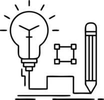 Idea solution icon symbol vector image. Illustration of the creative innovation concept design. EPS 10