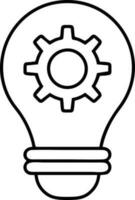 Idea solution icon symbol vector image. Illustration of the creative innovation concept design. EPS 10