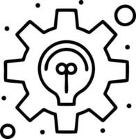 Idea solution icon symbol vector image. Illustration of the creative innovation concept design. EPS 10