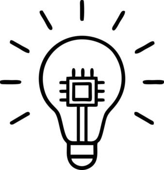 Idea solution icon symbol vector image. Illustration of the creative innovation concept design. EPS 10