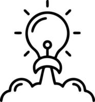 Idea solution icon symbol vector image. Illustration of the creative innovation concept design. EPS 10