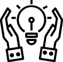 Idea solution icon symbol vector image. Illustration of the creative innovation concept design. EPS 10