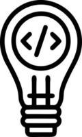 Idea solution icon symbol vector image. Illustration of the creative innovation concept design. EPS 10