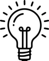 Idea solution icon symbol vector image. Illustration of the creative innovation concept design. EPS 10