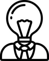 Idea solution icon symbol vector image. Illustration of the creative innovation concept design. EPS 10