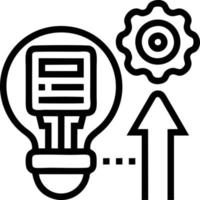 Idea solution icon symbol vector image. Illustration of the creative innovation concept design. EPS 10