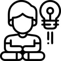 Idea solution icon symbol vector image. Illustration of the creative innovation concept design. EPS 10