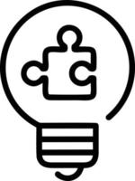 Idea solution icon symbol vector image. Illustration of the creative innovation concept design. EPS 10