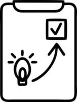 Idea solution icon symbol vector image. Illustration of the creative innovation concept design. EPS 10