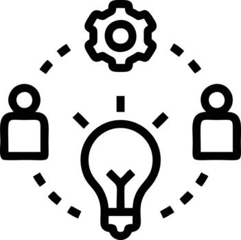 Idea solution icon symbol vector image. Illustration of the creative innovation concept design. EPS 10