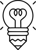 Idea solution icon symbol vector image. Illustration of the creative innovation concept design. EPS 10