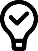 Idea solution icon symbol vector image. Illustration of the creative innovation concept design. EPS 10