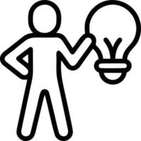 Idea solution icon symbol vector image. Illustration of the creative innovation concept design. EPS 10