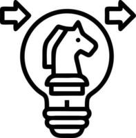 Idea solution icon symbol vector image. Illustration of the creative innovation concept design. EPS 10