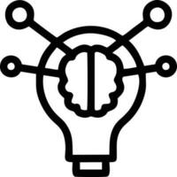 Idea solution icon symbol vector image. Illustration of the creative innovation concept design. EPS 10