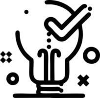 Idea solution icon symbol vector image. Illustration of the creative innovation concept design. EPS 10