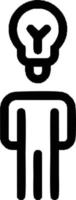 Idea solution icon symbol vector image. Illustration of the creative innovation concept design. EPS 10