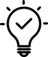 Idea solution icon symbol vector image. Illustration of the creative innovation concept design. EPS 10