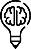 Idea solution icon symbol vector image. Illustration of the creative innovation concept design. EPS 10