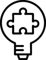 Idea solution icon symbol vector image. Illustration of the creative innovation concept design. EPS 10