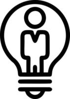 Idea solution icon symbol vector image. Illustration of the creative innovation concept design. EPS 10