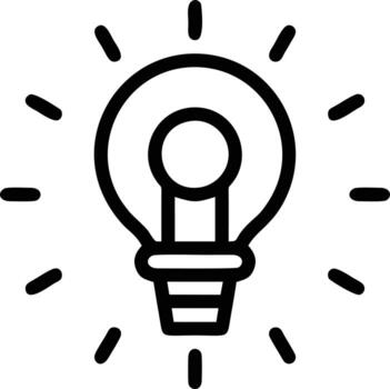 Idea solution icon symbol vector image. Illustration of the creative innovation concept design. EPS 10