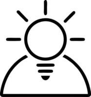 Idea solution icon symbol vector image. Illustration of the creative innovation concept design. EPS 10