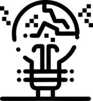 Idea solution icon symbol vector image. Illustration of the creative innovation concept design. EPS 10