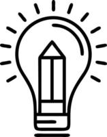 Idea solution icon symbol vector image. Illustration of the creative innovation concept design. EPS 10
