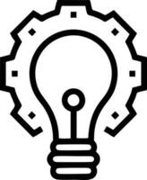 Idea solution icon symbol vector image. Illustration of the creative innovation concept design. EPS 10