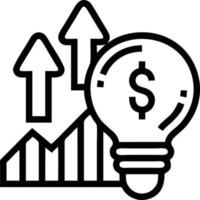 Idea solution icon symbol vector image. Illustration of the creative innovation concept design. EPS 10