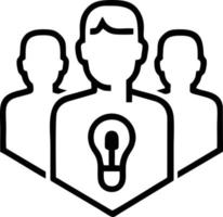 Idea solution icon symbol vector image. Illustration of the creative innovation concept design. EPS 10