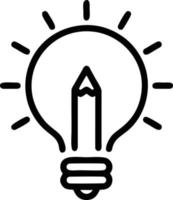 Idea solution icon symbol vector image. Illustration of the creative innovation concept design. EPS 10