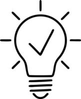 Idea solution icon symbol vector image. Illustration of the creative innovation concept design. EPS 10