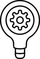 Idea solution icon symbol vector image. Illustration of the creative innovation concept design. EPS 10