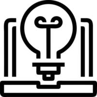 Idea solution icon symbol vector image. Illustration of the creative innovation concept design. EPS 10