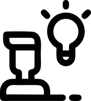 Idea solution icon symbol vector image. Illustration of the creative innovation concept design. EPS 10