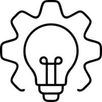 Idea solution icon symbol vector image. Illustration of the creative innovation concept design. EPS 10
