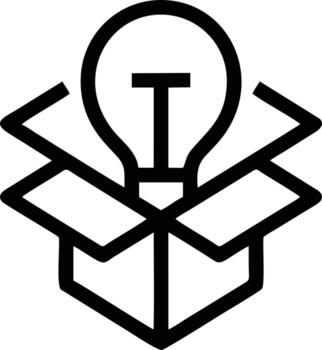 Idea solution icon symbol vector image. Illustration of the creative innovation concept design. EPS 10