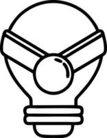 Idea solution icon symbol vector image. Illustration of the creative innovation concept design. EPS 10