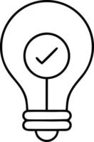 Idea solution icon symbol vector image. Illustration of the creative innovation concept design. EPS 10