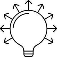 Idea solution icon symbol vector image. Illustration of the creative innovation concept design. EPS 10