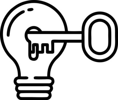 Idea solution icon symbol vector image. Illustration of the creative innovation concept design. EPS 10