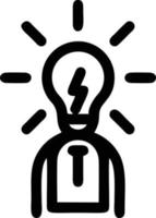 Idea solution icon symbol vector image. Illustration of the creative innovation concept design. EPS 10