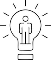 Idea solution icon symbol vector image. Illustration of the creative innovation concept design. EPS 10