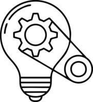 Idea solution icon symbol vector image. Illustration of the creative innovation concept design. EPS 10