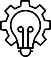 Idea solution icon symbol vector image. Illustration of the creative innovation concept design. EPS 10